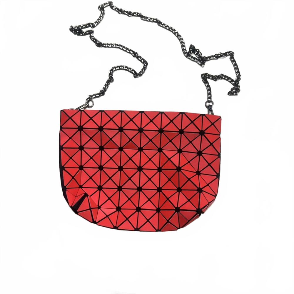 Red Geometry Cross Body Bag  Excellent Condition‎